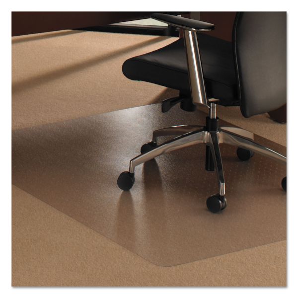FLR1115020023ER Floortex Cleartex Ultimat XXL Polycarb. Square General Office Mat F/Carpets,59x79,Clear