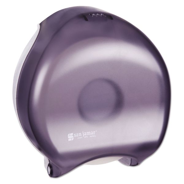 SJMR2000TBK San Jamar Single-Roll Jumbo Bath Tissue Dispenser, 10 1/4 x 5 5/8 x 12, Black Pearl