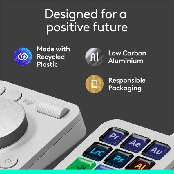 Logitech MX Creative Console, Programmable Keypad With 9