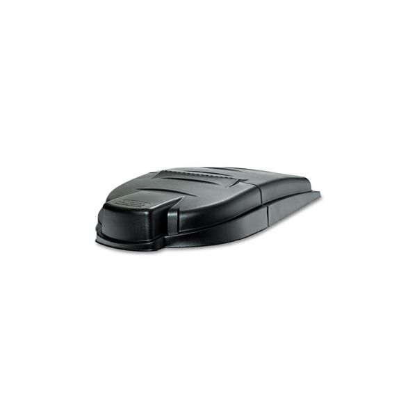 RCP9W72 Rubbermaid Commercial Mega BRUTE Mobile Container Lid, 30 x 49 1/2 x 10 1/2, Black