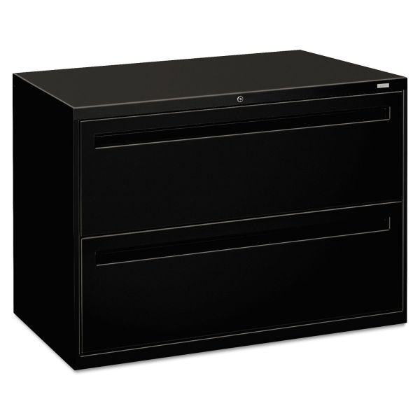 HON792LP HON 700 Series Two-Drawer Lateral File, 42w x 19-1/4d, Black
