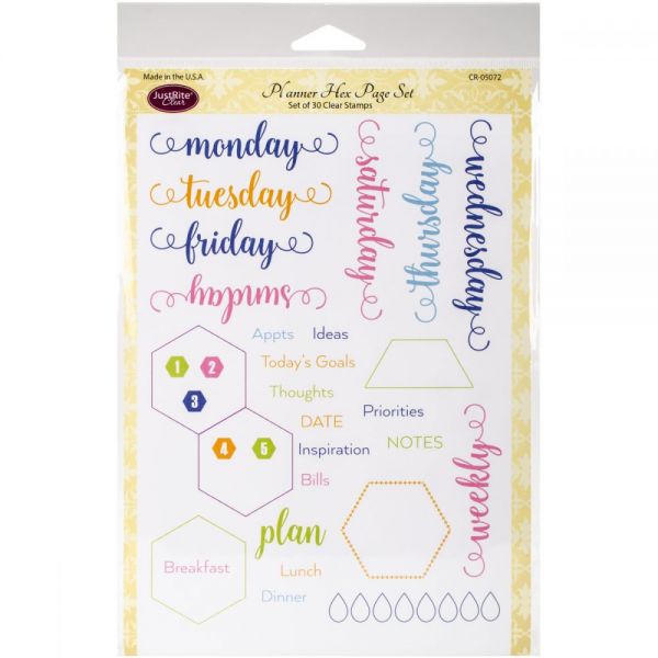 NOTM370524 Justrite Papercraft Clear Stamps 6"X8"