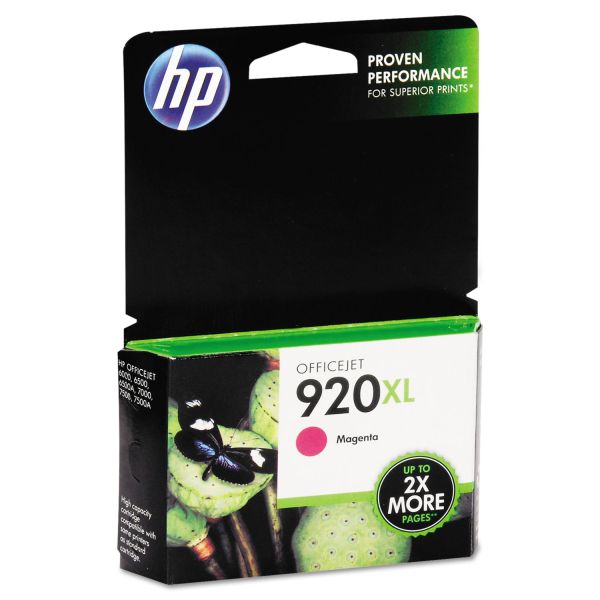 HEWCD973AN HP 920XL, (CD973AN) High Yield Magenta Original Ink Cartridge