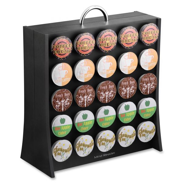 EMSRAC01BLK Mind Reader Wall K-Cup Coffee Organizer