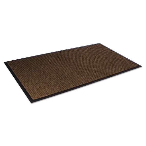 CWNSSR310DB Crown Super-Soaker Wiper Mat w/Gripper Bottom, Polypropylene, 34 x 119, Dark Brown