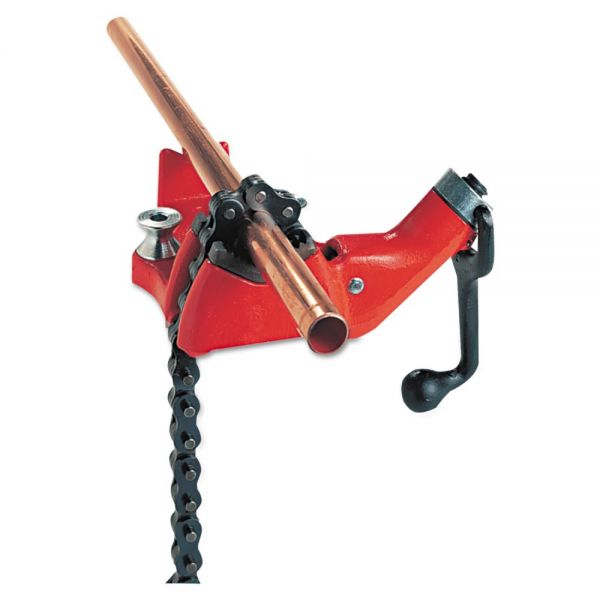 RID40195 RIDGID Vise, Cast Iron, Bench Chain, 4" Jaw Width, 14.75lbs