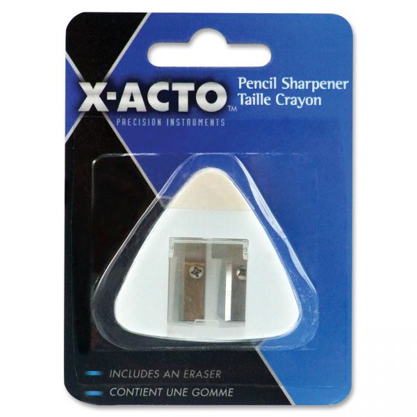 EPI11184Q X-Acto Triangle Handheld Pencil Sharpener with Eraser