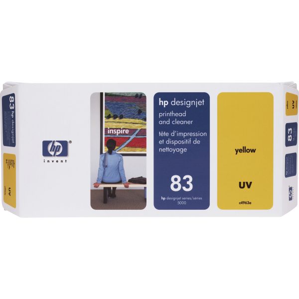 HEWC4963A HP 83 (C4963A) UV Yellow Printhead and Cleaner