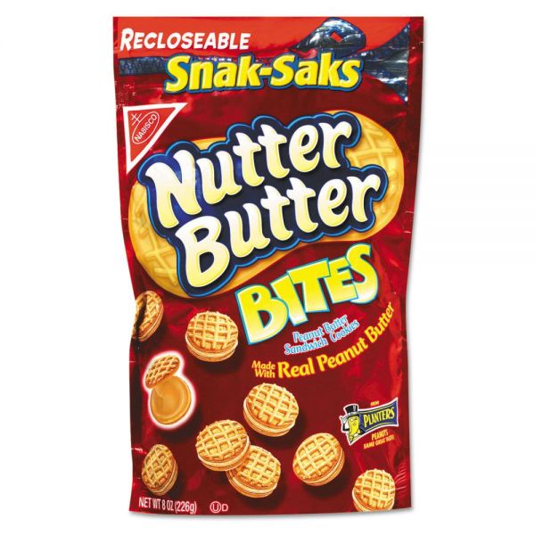 CDB07737 Nabisco Nutter Butter Cookies, 8 oz Snak Pak