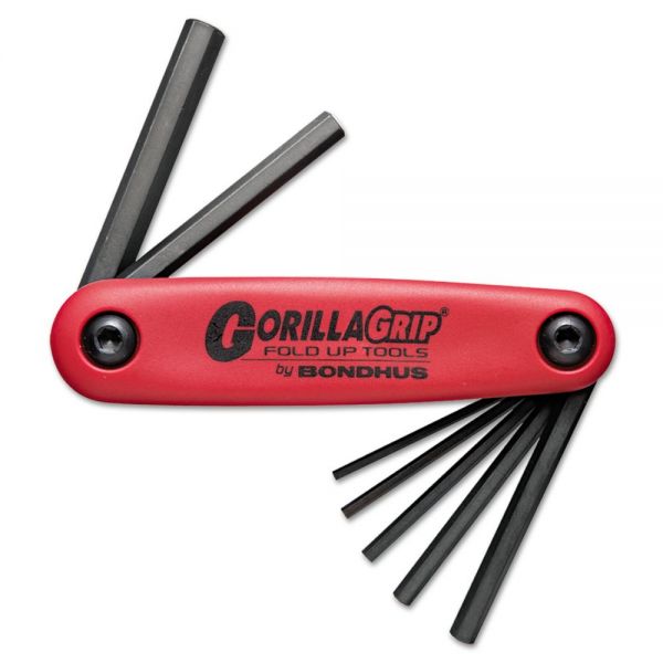 BDH12587 Bondhus GorillaGrip Fold-Up Tool Set, 2mm-8mm