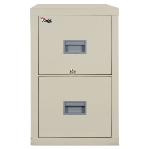 FIR2P1825CPA FireKing Patriot Insulated Two-Drawer Fire File, 17 3/4w x 25d x 27 3/4h, Parchment