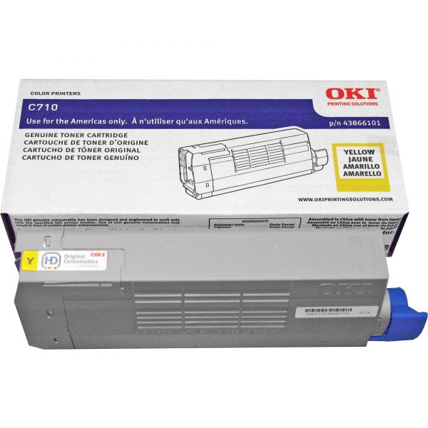 OKI43866101 Oki 43866101 Toner, 11500 Page-Yield, Yellow