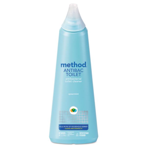 MTH01221 Method Antibacterial Toilet Cleaner, Spearmint, 24 oz Bottle