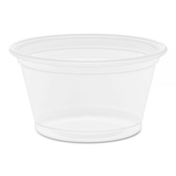 DCC075PC Dart Conex Complements® Translucent Portion Container, .75oz, Round, 125/PK, 20 PK/CT