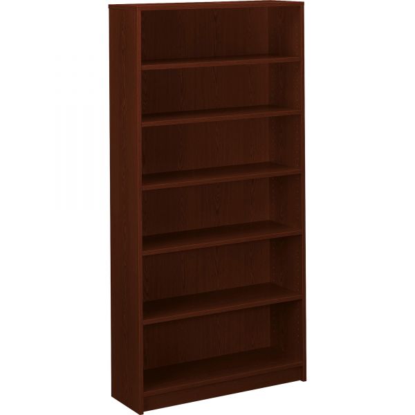HON1876N HON 1870 Series Bookcase, Six Shelf, 36w x 11 1/2d x 72 5/8h, Mahogany