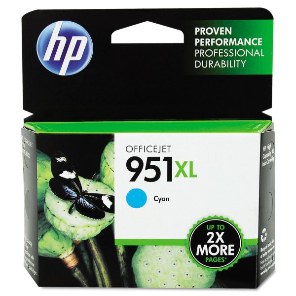 HEWCN046AN HP 951XL, (CN046AN) High Yield Cyan Original Ink Cartridge