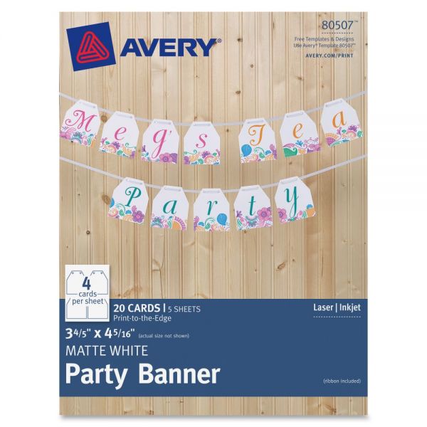 AVE80507 Avery Party Banner with Ribbon