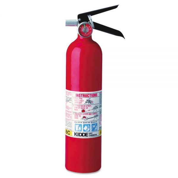 KID46622701 Kidde ProLine Pro 2.5 Multi-Purpose Dry Chemical Fire Extinguisher, 4.2lb, 1-A, 10-B:C