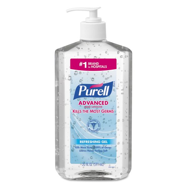 GOJ302312 PURELL Advanced Instant Hand Sanitizer, 20oz Pump Bottle, 12/Carton