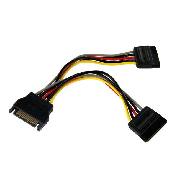 SYNX2547703 StarTech.com 6in SATA Power Y Splitter Cable Adapter - M/F