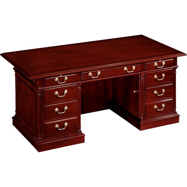 DMI799036 DMi Furniture Keswick Collection Executive Double Pedestal Desk, 72w x 36d x 30h, Cherry