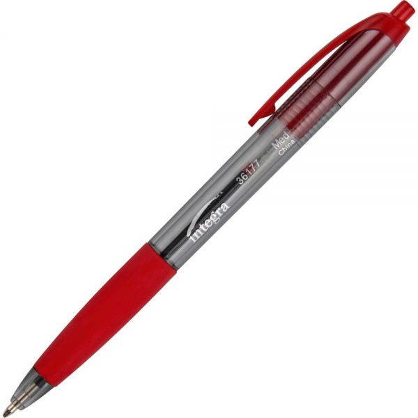 ITA36177 Integra Rubber Grip Retractable Ballpoint Pens
