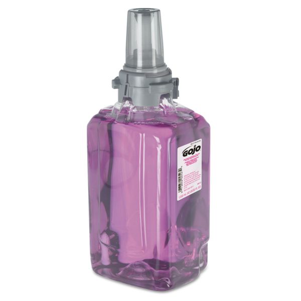 GOJ881203EA GOJO Antibacterial Plum Foam Hand Wash, 1250mL, Plum Scent, Clear Purple