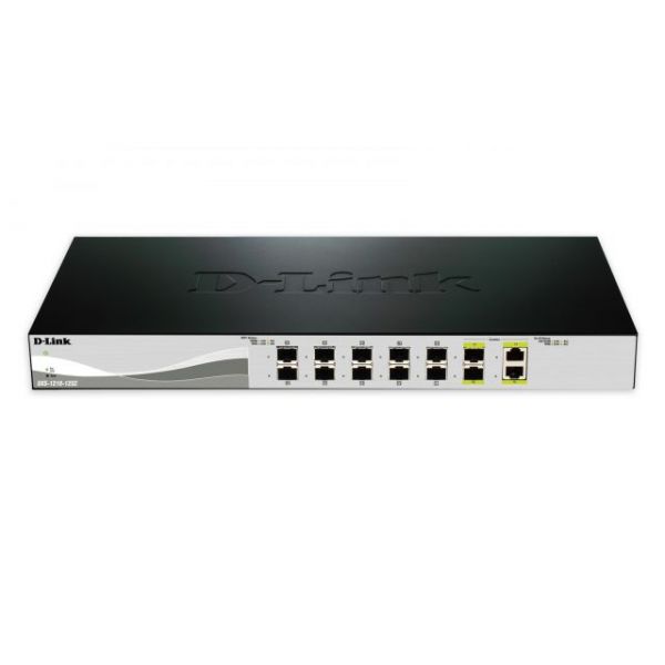 SYNX4207588 D-Link 10G Smart Switch with 10-port 10G SFP+ and 2-port 10GBASE-T/SFP+ Combo Port