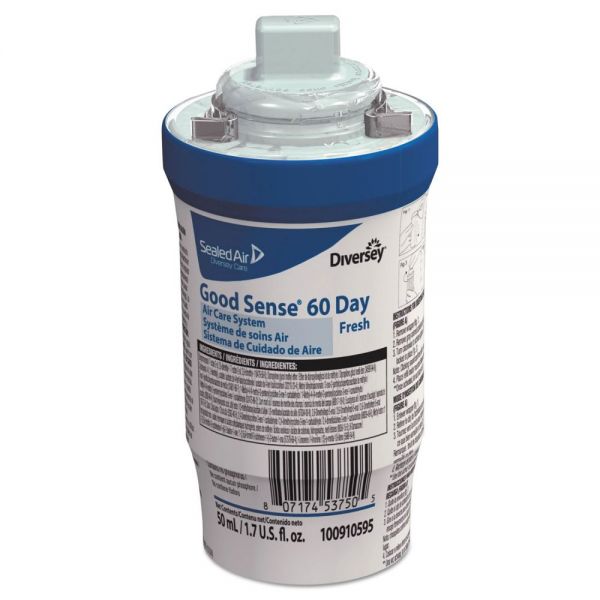 DVO100910595 Diversey Good Sense 60-Day Air Care System, Fresh Scent, 1.7 oz, 6/Carton