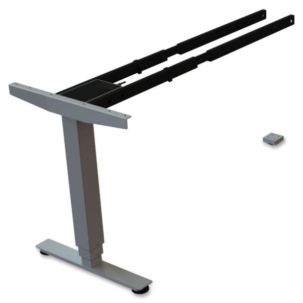 LLR99853 Lorell Sit/Stand Desk Silver Third-leg Add-on Kit