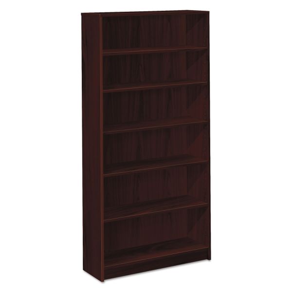 HON1876N HON 1870 Series Bookcase, Six Shelf, 36w x 11 1/2d x 72 5/8h, Mahogany