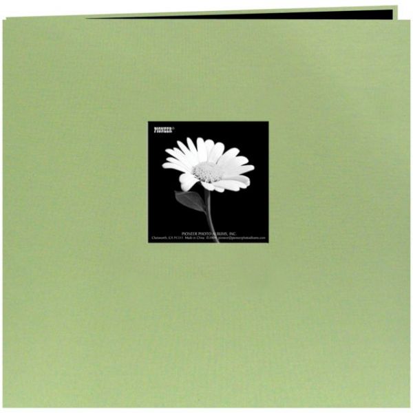 NOTM413358 Book Cloth Cover Post Bound Album 8"X8"