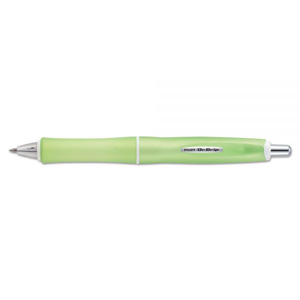 PIL36251 Pilot Dr. Grip Frosted Advanced Ink Pen, Green Barrel, Black Ink, 1mm