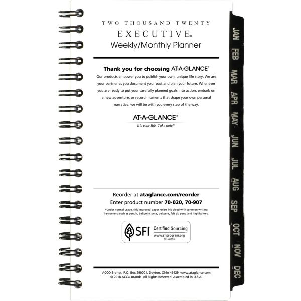 at a glance executive pocket size weekly monthly planner refill 3 1 4 x 6 1 4 white 2019 at a glance weekly monthly planner 2015