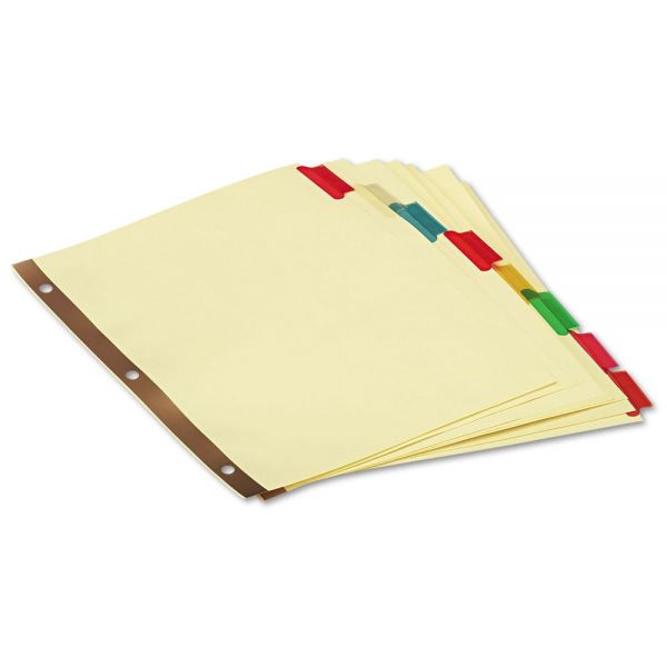 UNV20890 Universal Extended Insert Indexes, 8-Tab, Multi-color Tab, Letter, 24 Sets