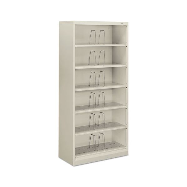 HON626NQ HON 600 Series Steel Open Shelving, Six-Shelf, 36w x 13-3/4d x 75-7/8h, Light Gray