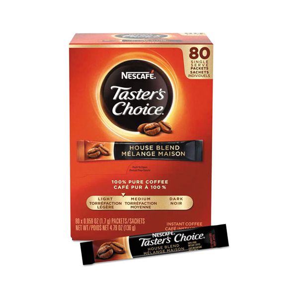 NES15782 Nescafé Taster's Choice Stick Pack, Premium Choice, 80/Box