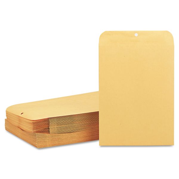 QUA37897 Quality Park Clasp Envelope, 10 x 13, 28lb, Brown Kraft, 100/Box