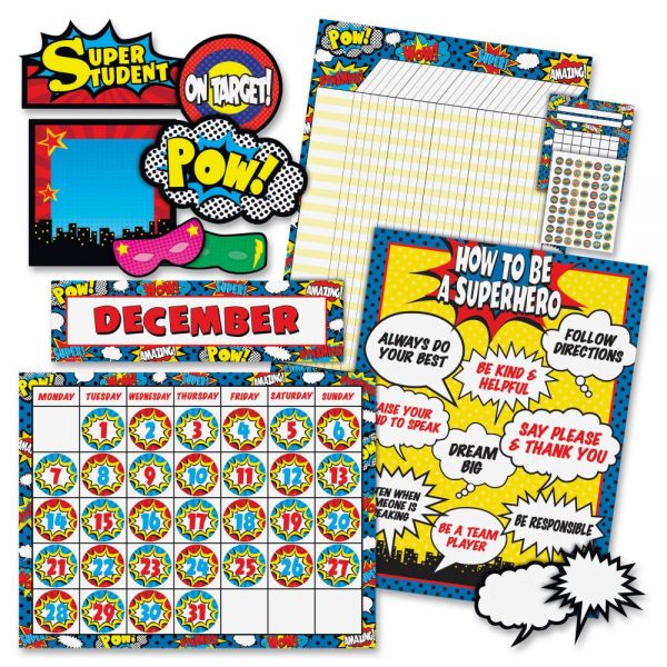 TCR9666 Teacher Created Resources Superhero Theme Deco Set