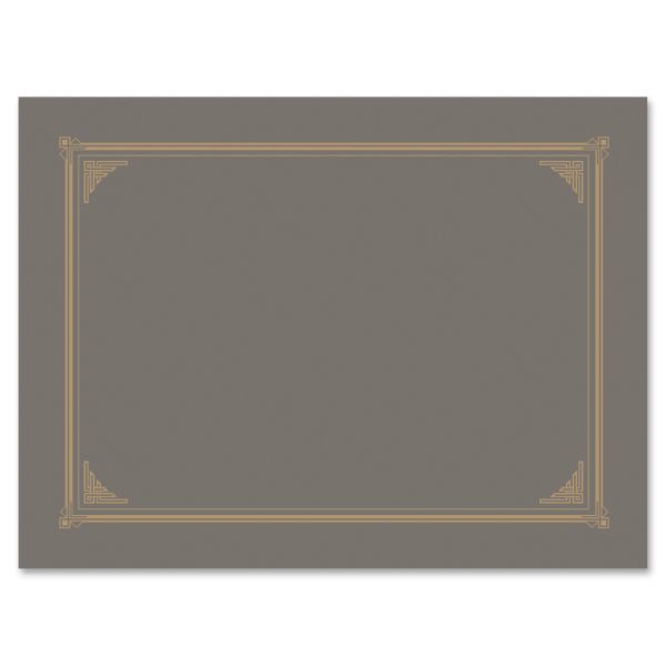 GEO49323 Geographics Gray Linen Document Covers