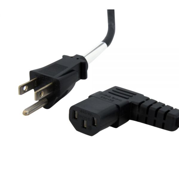 SYNX2515897 StarTech.com 6 ft Standard Computer Power Cord - NEMA 5-15P to Right Angle C13