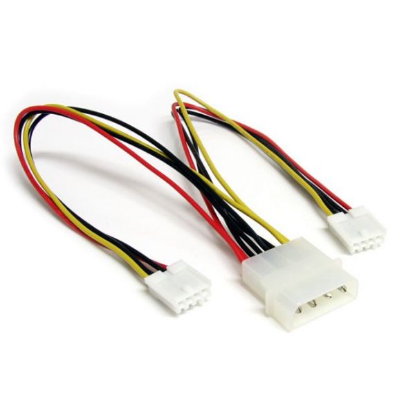 SYNX1770025 StarTech.com LP4 to 2x SP4 Power Y Splitter Cable M/F