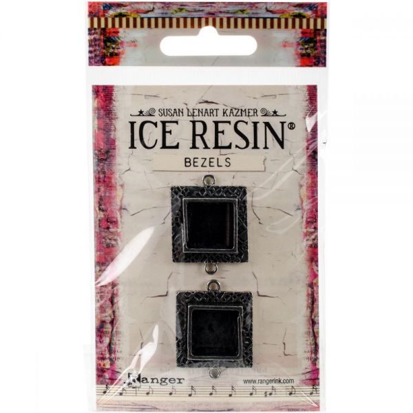 NOTM264710 Ice Resin Milan Bezels Closed Back Square Small