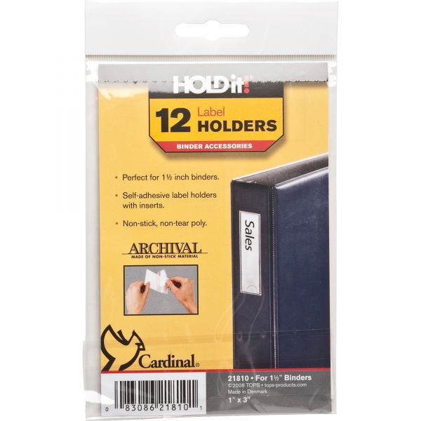 CRD21810 Cardinal HOLDit! Self-Adhesive Label Holders