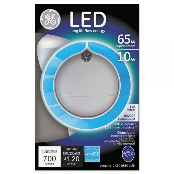GEL89936 GE LED 10 Watt R30 Floodlight