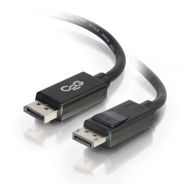 SYNX3866991 C2G 25ft DisplayPort Cable with Latches M/M - Black