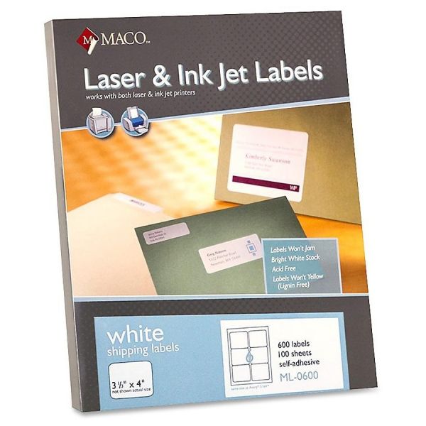 MACML0600 Maco Shipping Labels