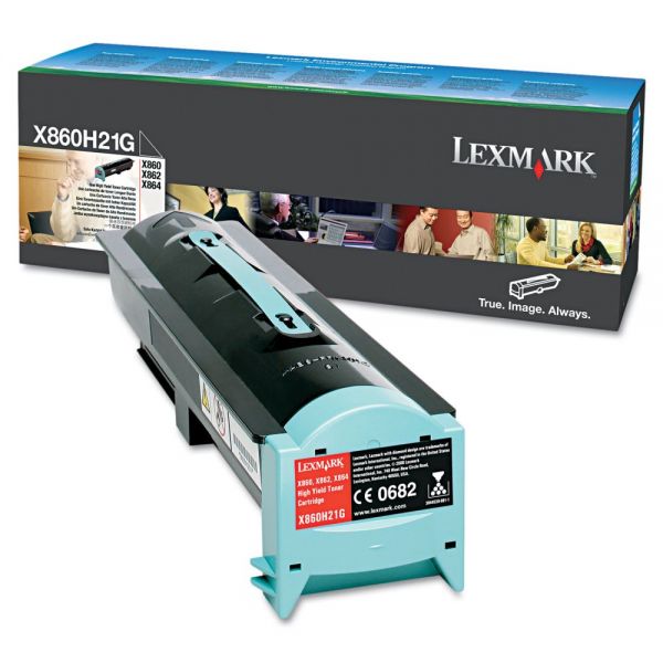 LEXX860H21G Lexmark X860H21G High-Yield Toner, 35,000 Page Yield, Black