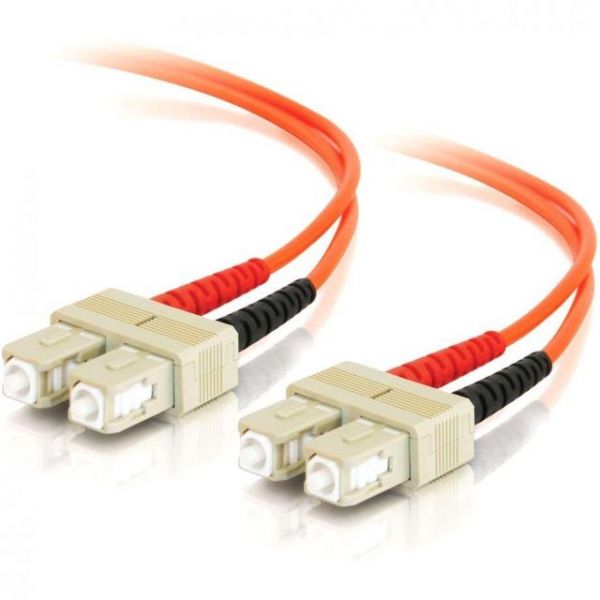 SYNX1778239 2m SC-SC 62.5/125 OM1 Duplex Multimode PVC Fiber Optic Cable - Orange