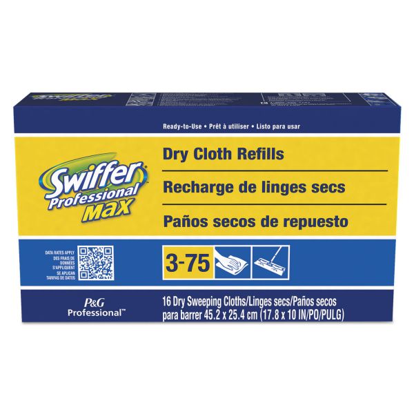PGC37109 Swiffer Refill Cloths, 17 7/8 x 10, White, 16/Box, 6 Boxes/Carton